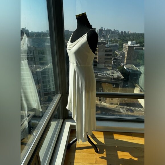 🆕 ALICE + OLIVIA 🧿 NWT Alita Spaghetti Strap Drape Asymmetrical Dress, Sz6 - Picture 5 of 16